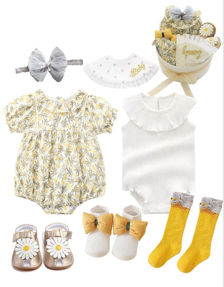 Four Seasons Baby Girl Gift Box – Premium Newborn Clothing Set (12–18 Months Max