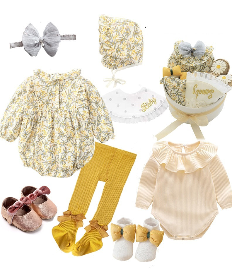 Four Seasons Baby Girl Gift Box – Premium Newborn Clothing Set (12–18 Months Max