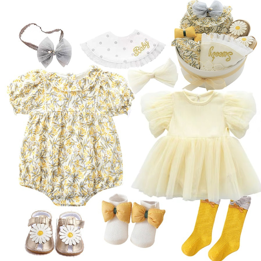 Four Seasons Baby Girl Gift Box – Premium Newborn Clothing Set (12–18 Months Max
