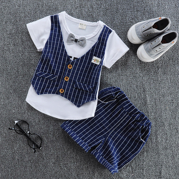 Baby Vest Short-Sleeved Suit Summer