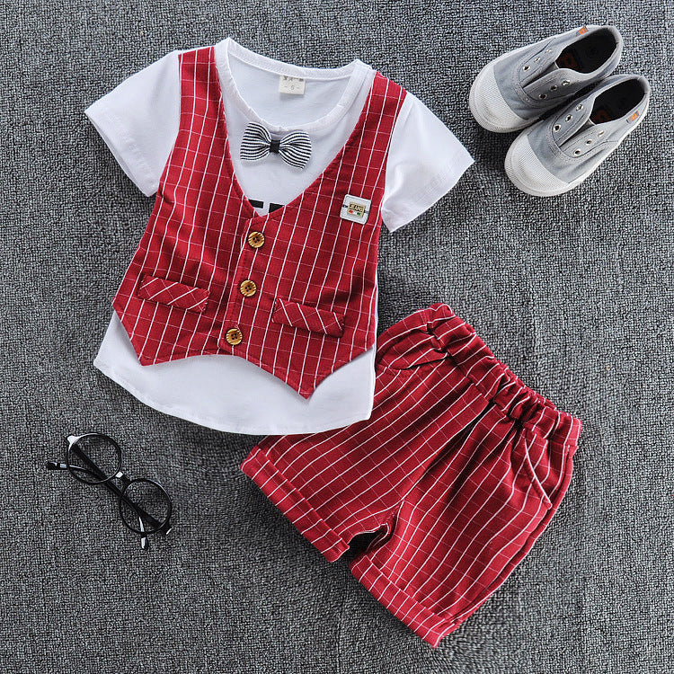 Baby Vest Short-Sleeved Suit Summer