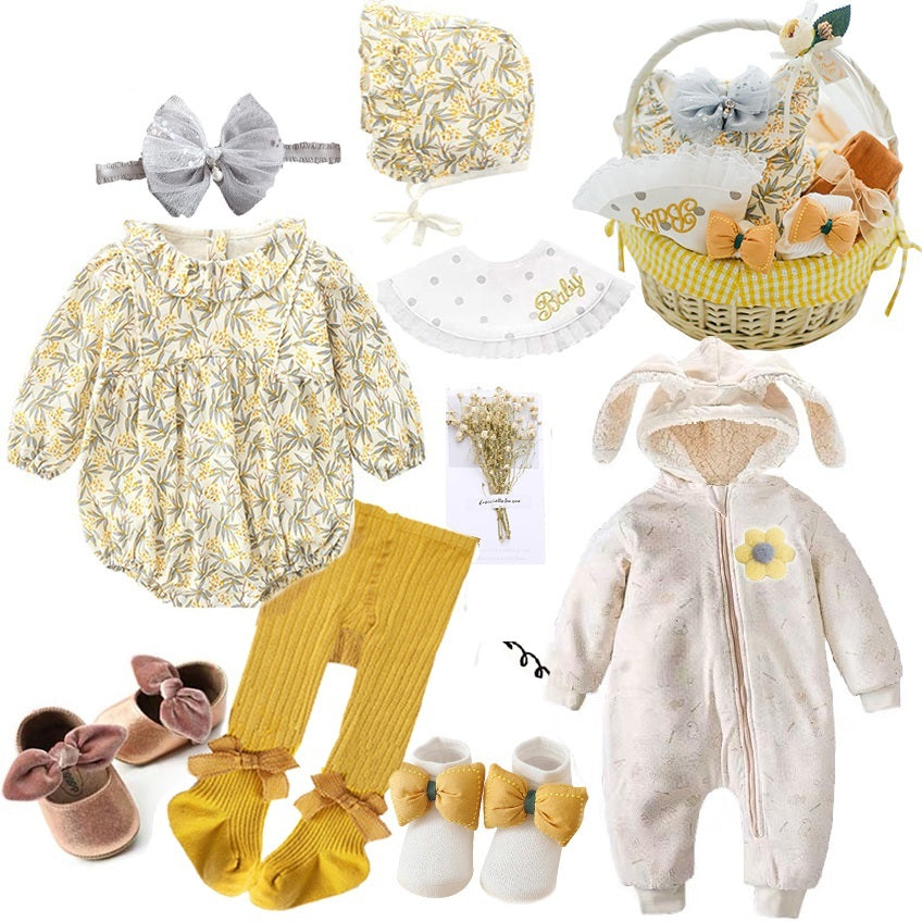 Four Seasons Baby Girl Gift Box – Premium Newborn Clothing Set (12–18 Months Max