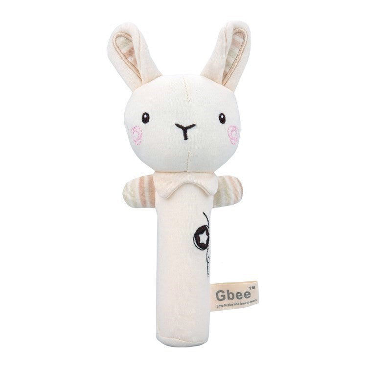 Baby Plush Animal Rattle Set – Soft Cartoon Comfort & Educational Handbells