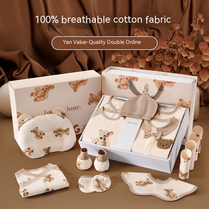 Newborn Baby Gift Box – Formal Cotton Outfit for First Month, 100 Days & Birthda