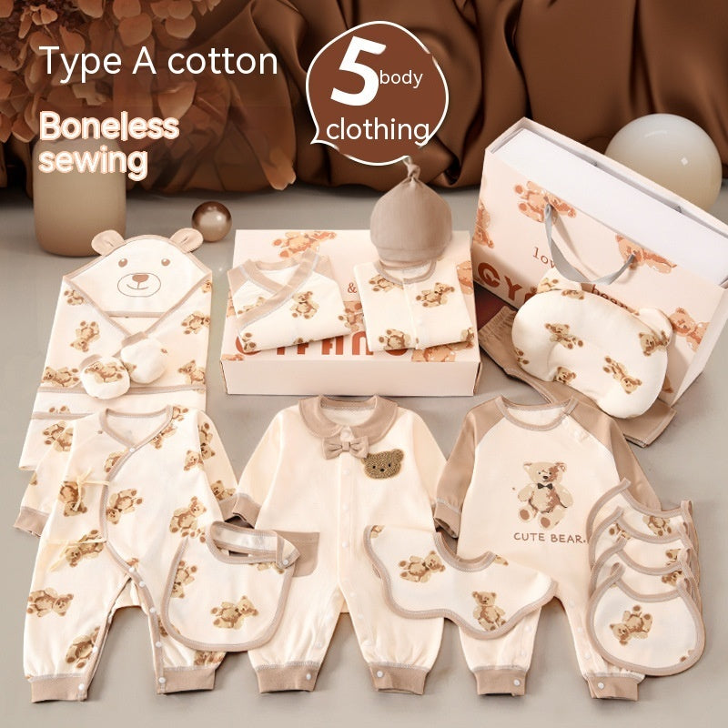 Newborn Baby Gift Box – Formal Cotton Outfit for First Month, 100 Days & Birthda