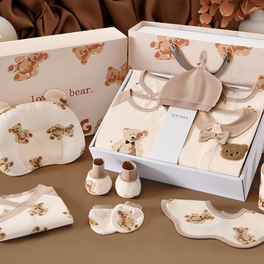 Newborn Baby Gift Box – Formal Cotton Outfit for First Month, 100 Days & Birthda