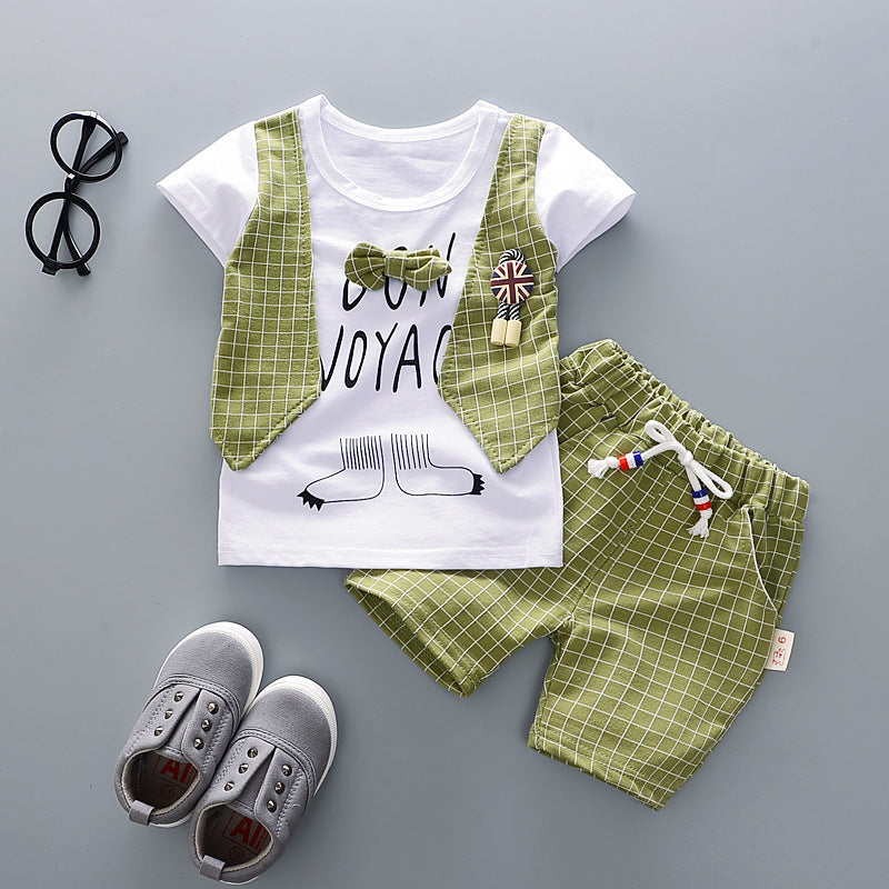 Baby Vest Short-Sleeved Suit Summer