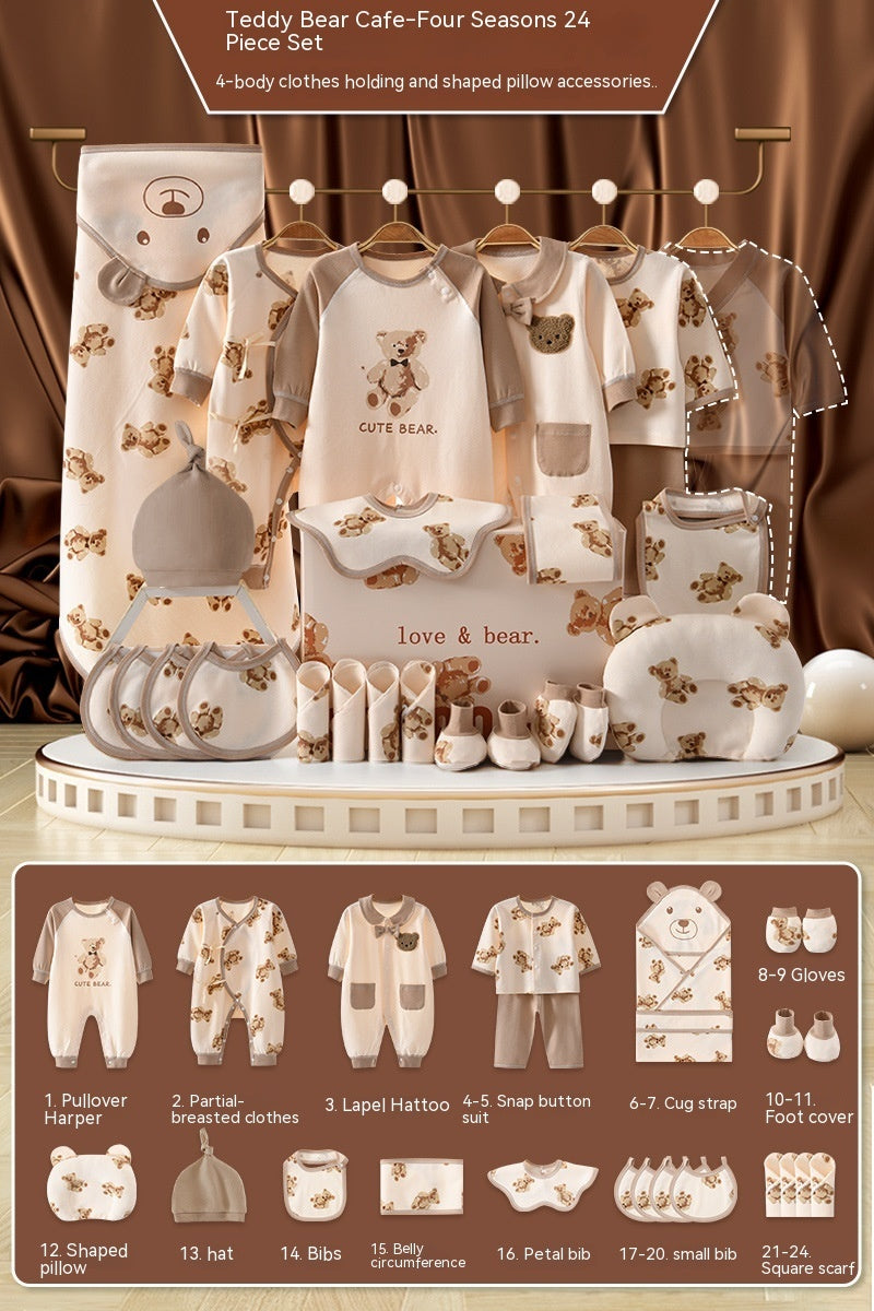 Newborn Baby Gift Box – Formal Cotton Outfit for First Month, 100 Days & Birthda