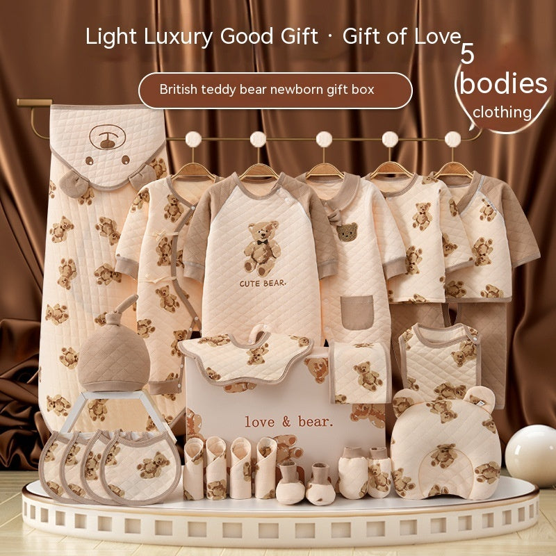 Newborn Baby Gift Box – Formal Cotton Outfit for First Month, 100 Days & Birthda