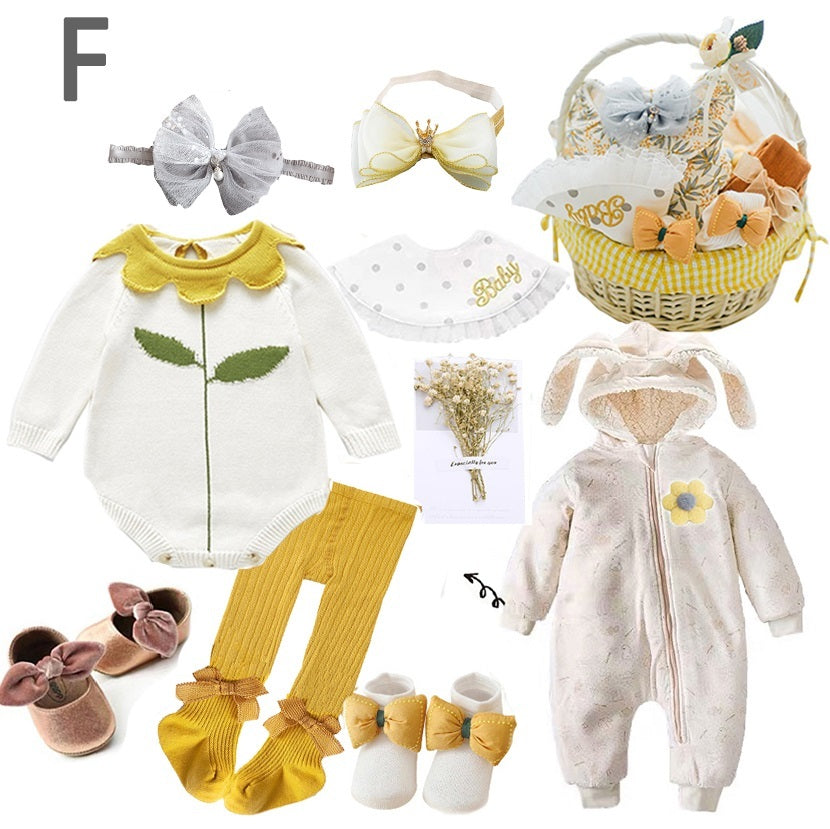 Four Seasons Baby Girl Gift Box – Premium Newborn Clothing Set (12–18 Months Max