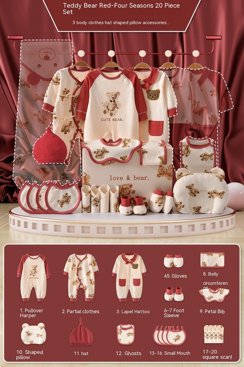 Newborn Baby Gift Box – Formal Cotton Outfit for First Month, 100 Days & Birthda