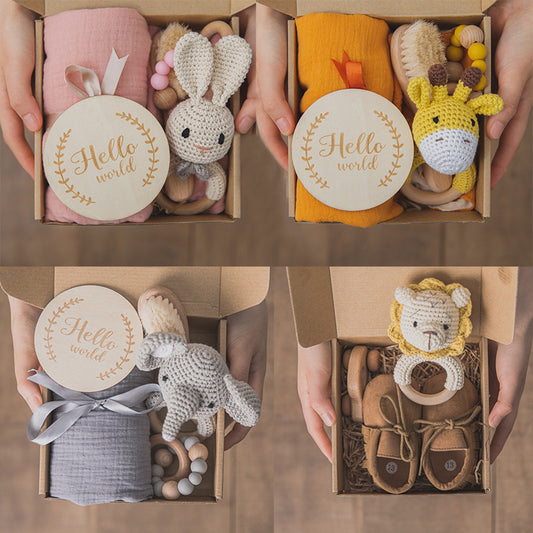 Baby Gift Box with Educational Toys, Teething Teethers