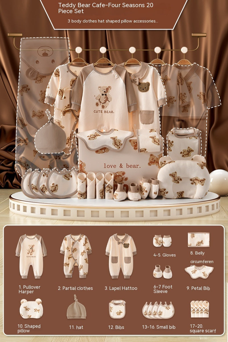 Newborn Baby Gift Box – Formal Cotton Outfit for First Month, 100 Days & Birthda