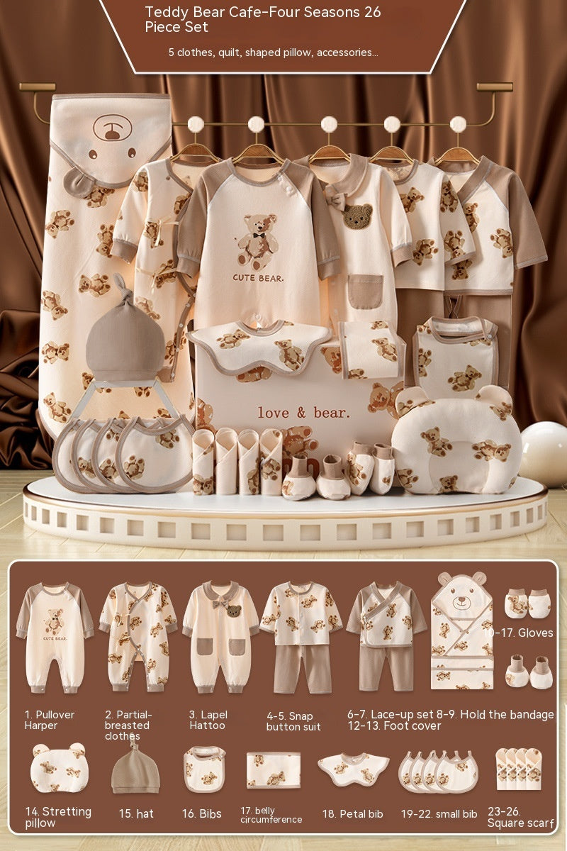 Newborn Baby Gift Box – Formal Cotton Outfit for First Month, 100 Days & Birthda
